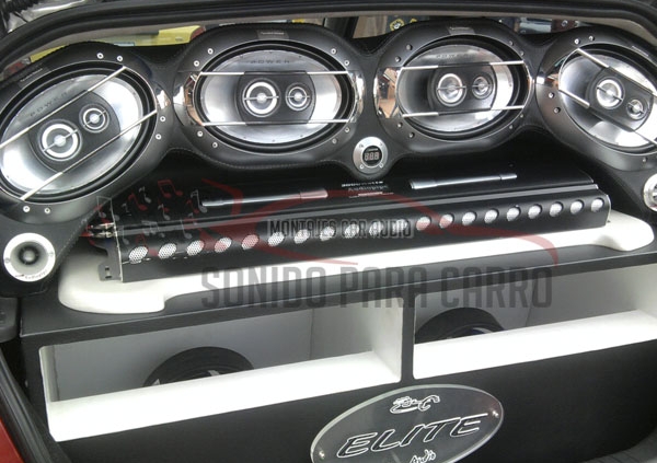 MONTAJE DE SONIDO PARLANTES ROCKFORD MAZDA 323.
