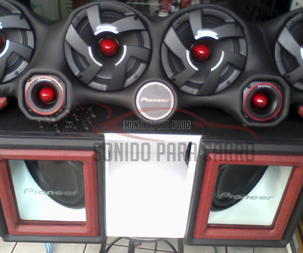 MONTAJE DE SONIDO CHEVROLET AVEO 45 TYU MONTAJE DE SONIDO AVEO SUBWOOFEER PIONEER.