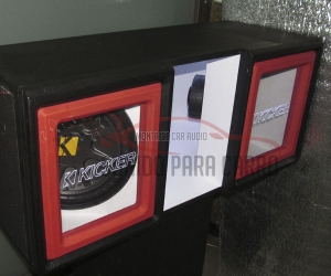 CAJA ACÚSTICA TIPO TURBO PASABANDA 12 RXF CAJA TURBO ACRÍLICO SUB KICKER.