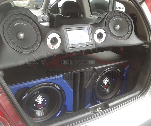 CAJA ACÚSTICA SUBWOOFER DOBLE 3 TYU WXC CAJA ACÚSTICA PARA SUBWOOFER AVEO.