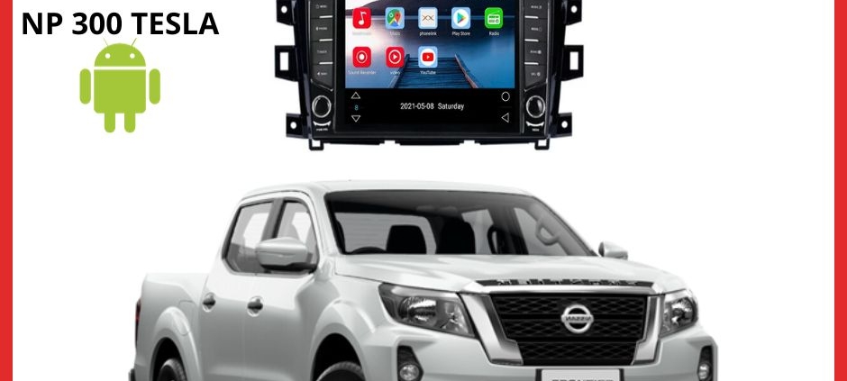 RADIO ANDROID NISSAN FRONTIER NP300 TIPO TESLA