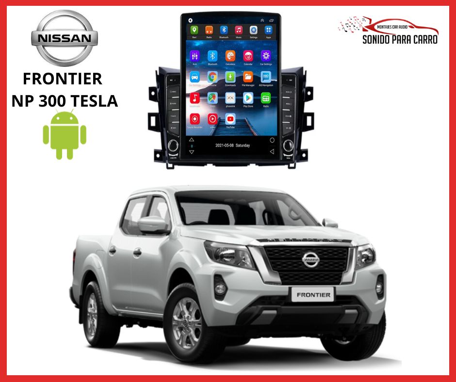 RADIO ANDROID NISSAN FRONTIER NP300 TIPO TESLA