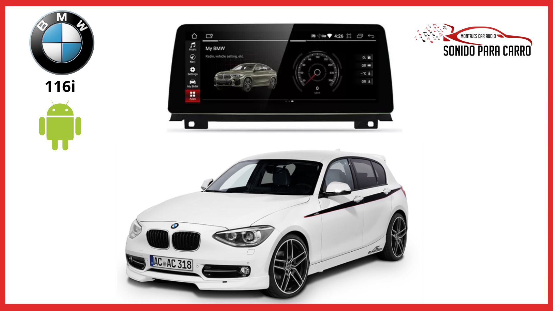 RADIO ANDROID BMW 116i