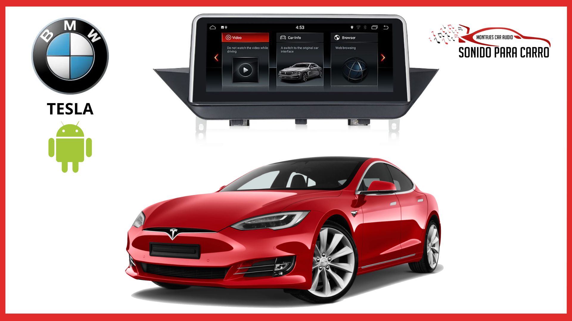RADIO ANDROID BMW Tesla