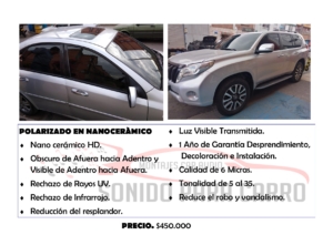 Polarizado nano cerámico, pelicula de seguridad.